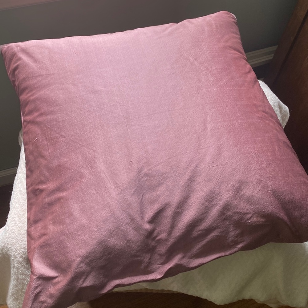 Michele Varian silk cover pillow